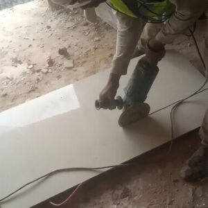 Profesional Tiles and Mable Services With a Satisfied Machine